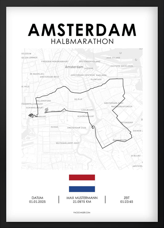 Halbmarathon Amsterdam Poster