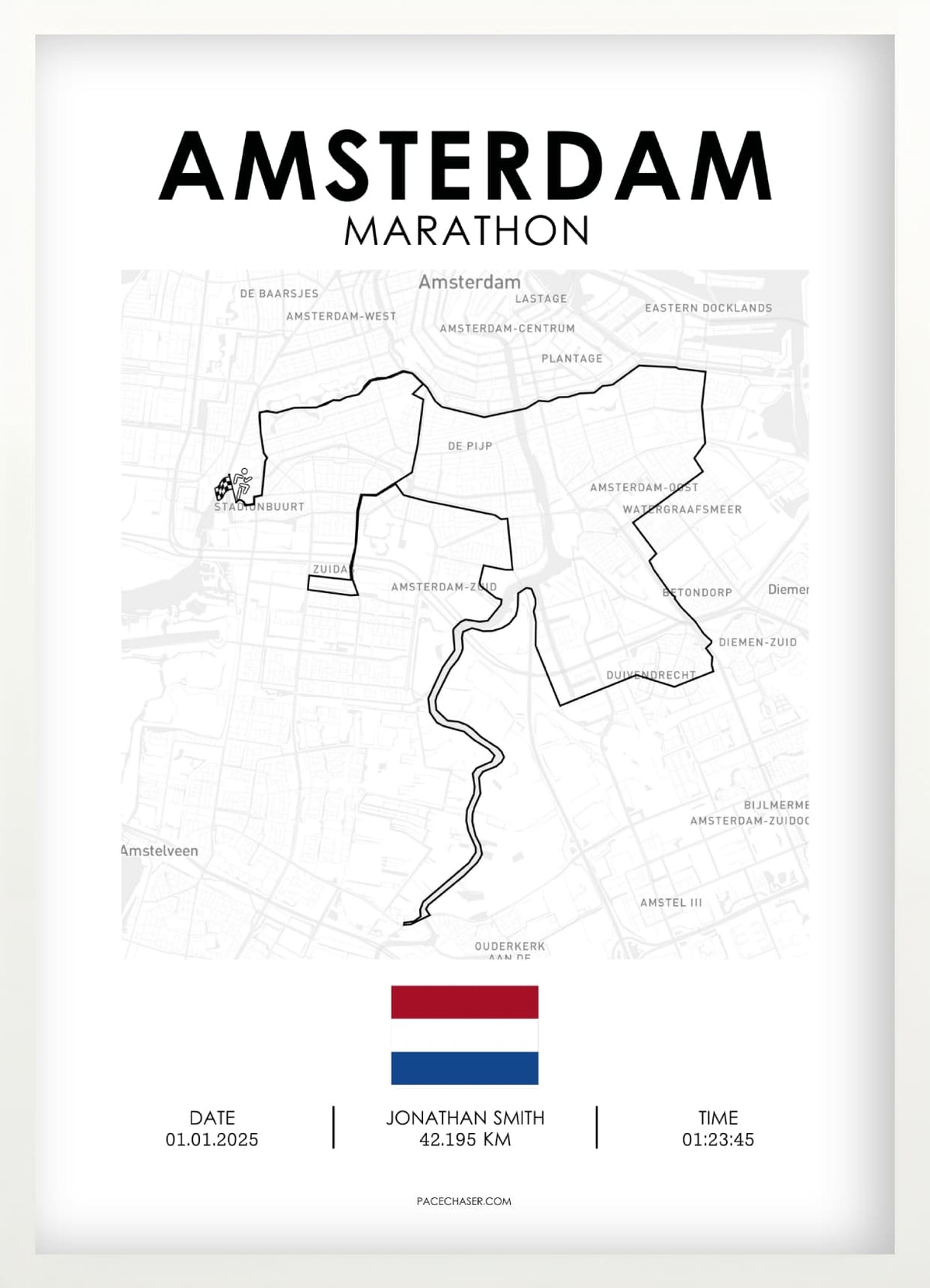 Marathon Amsterdam Poster (2025)
