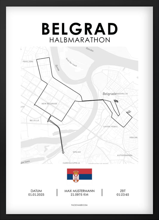 Halbmarathon Belgrad Poster (bis 2024)