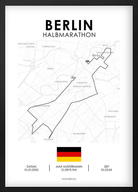 Halbmarathon Berlin Poster - Superhalf (bis 2024)