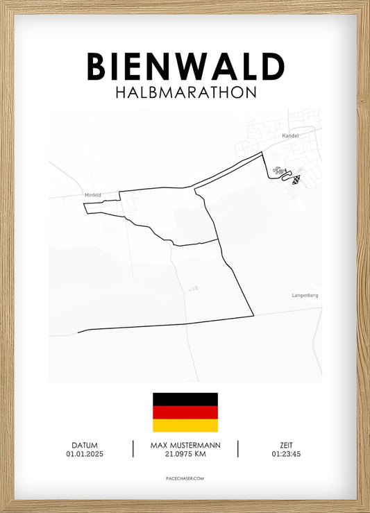 Halbmarathon Bienwald Poster