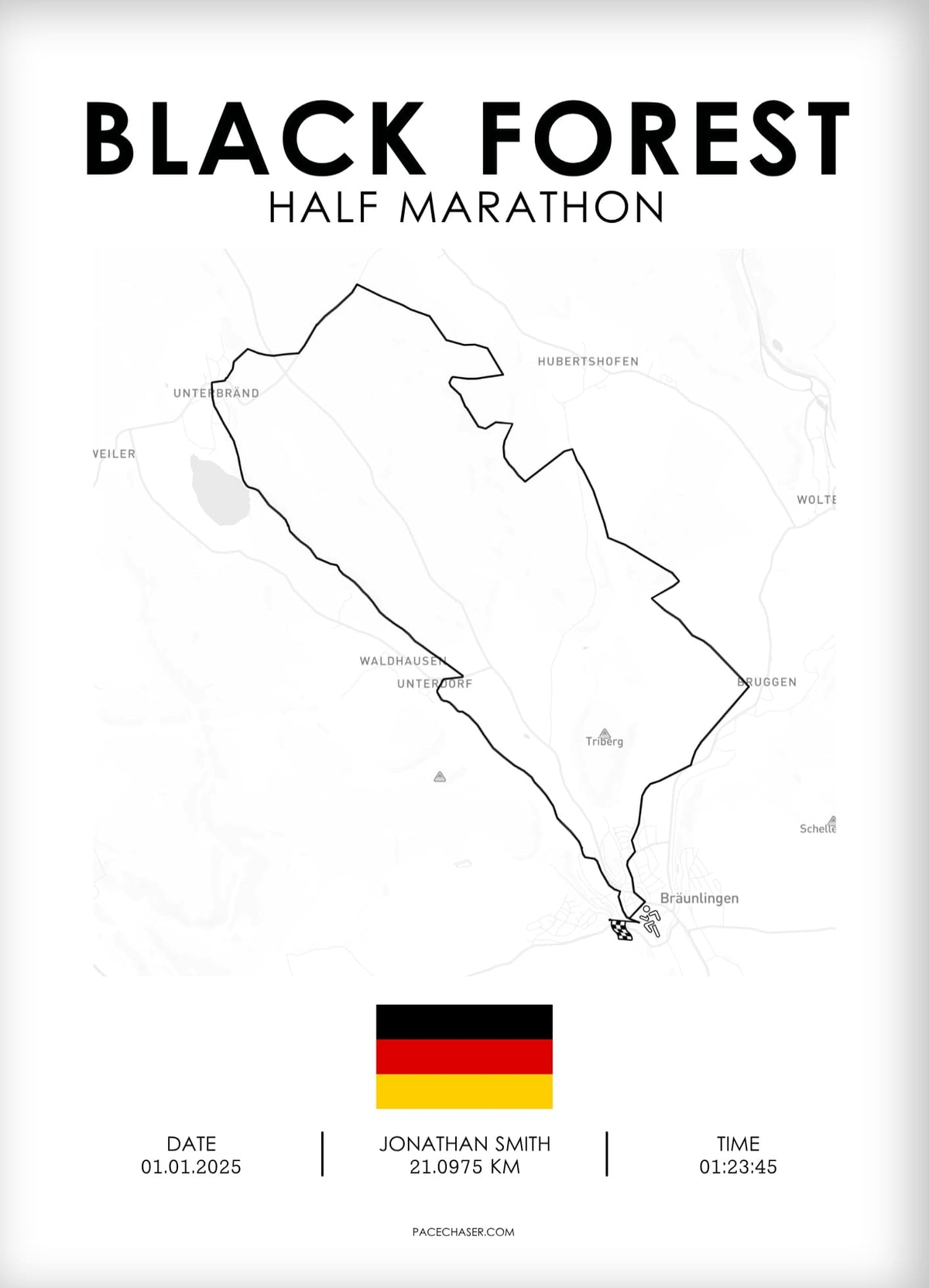 Halbmarathon Schwarzwald Poster