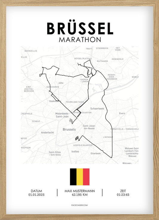 Marathon Brüssel Poster