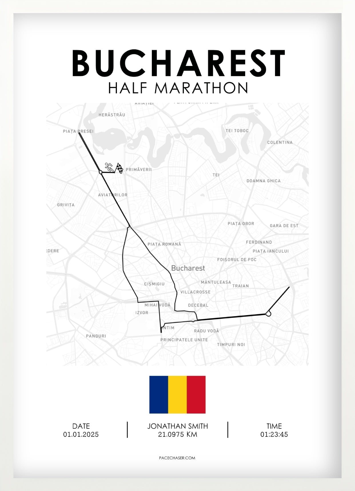 Halbmarathon Bukarest Poster