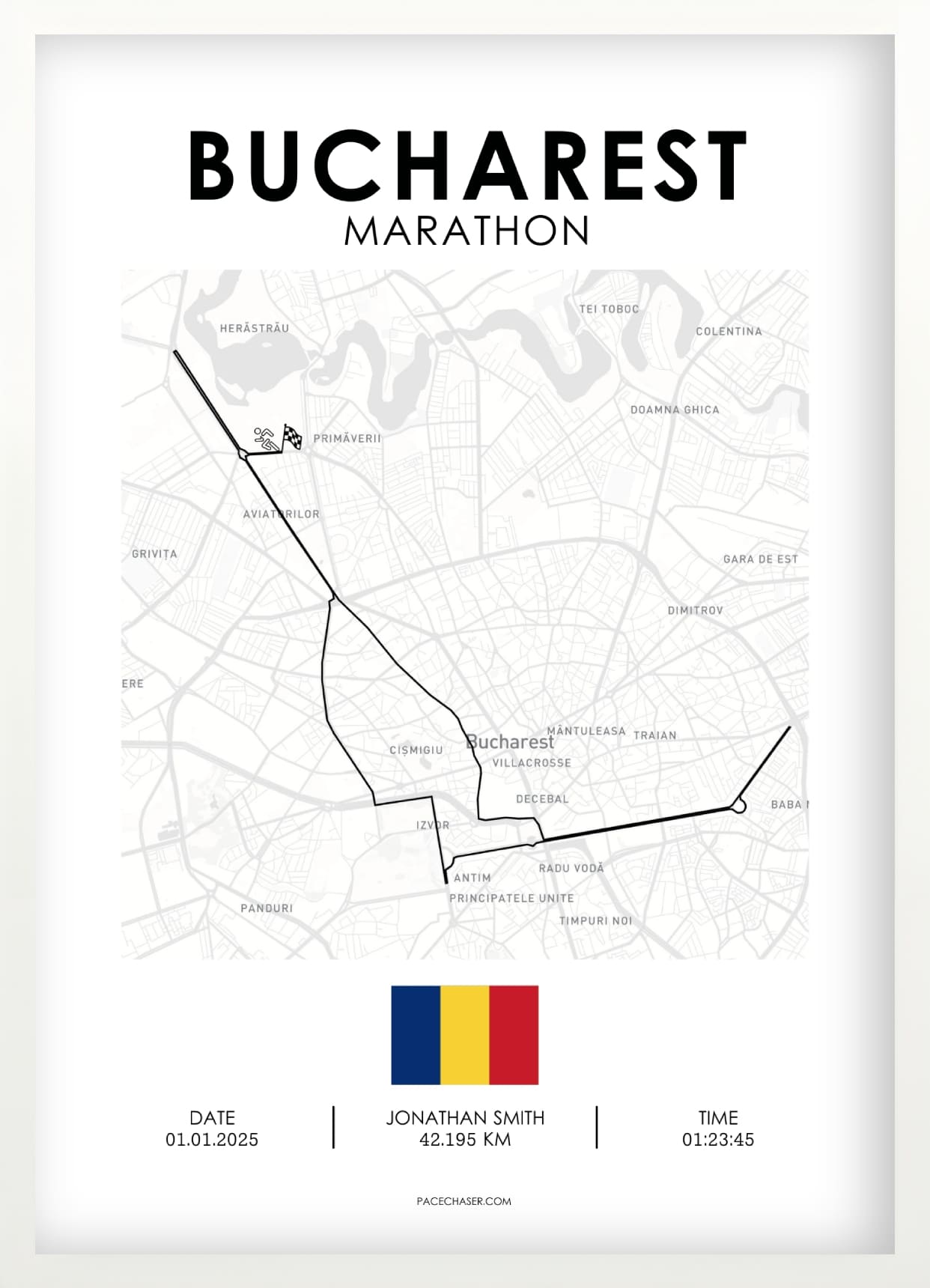 Maraton Bukarest plakat