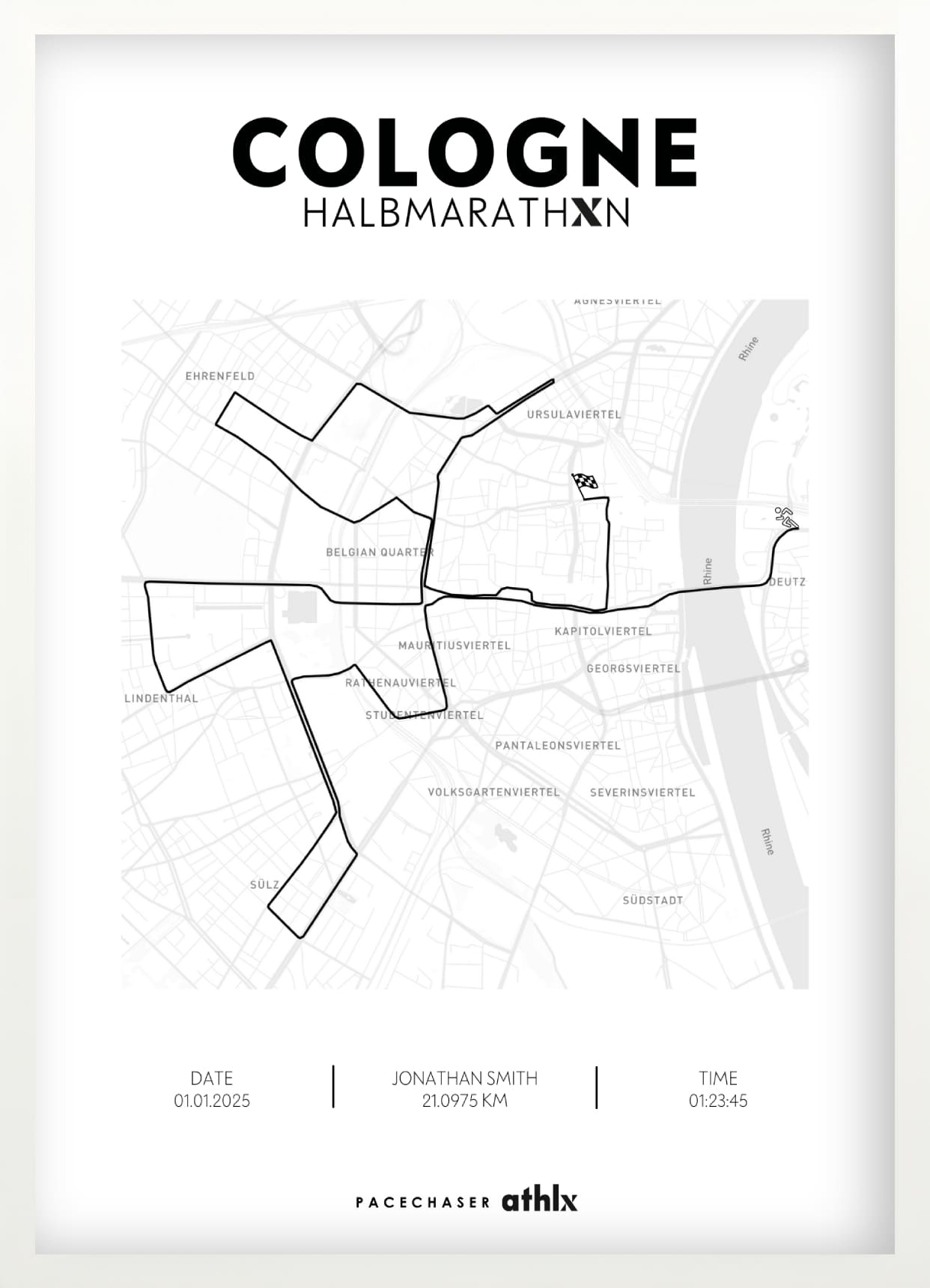 Marathon Köln Athlx Edition Plakat