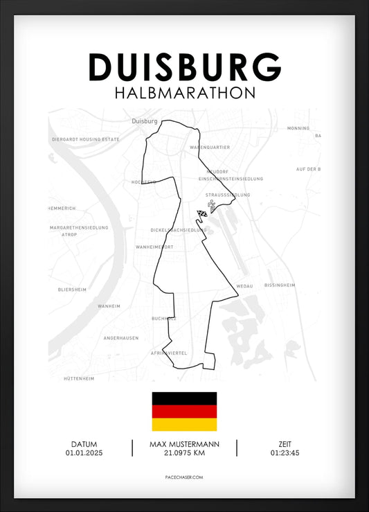 Halbmarathon Duisburg Poster