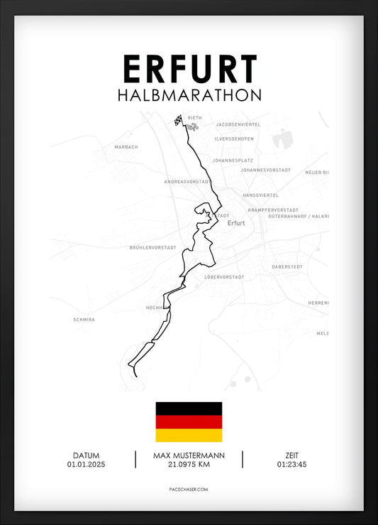 Halbmarathon Erfurt Poster