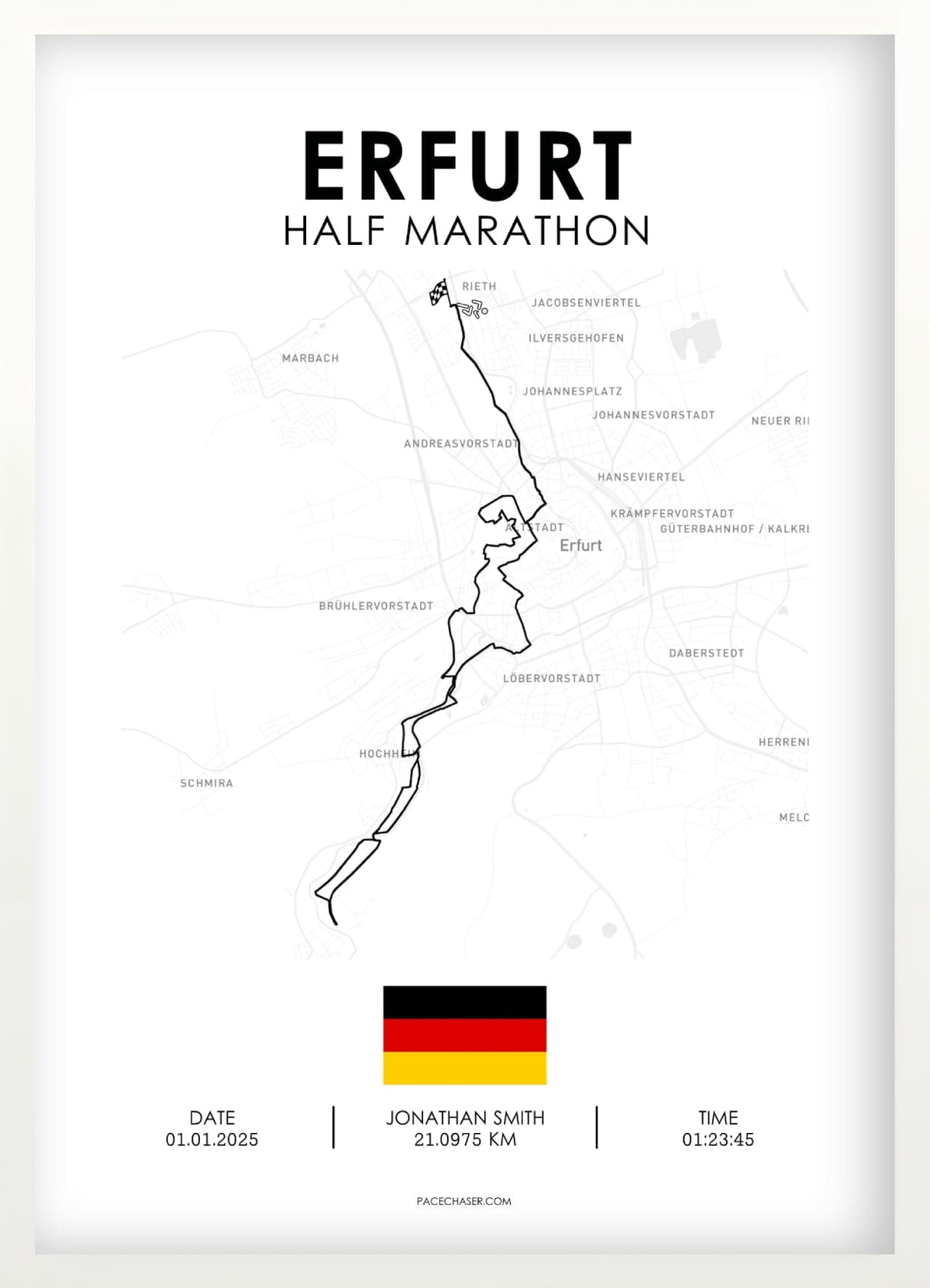 Halbmarathon Erfurt Poster