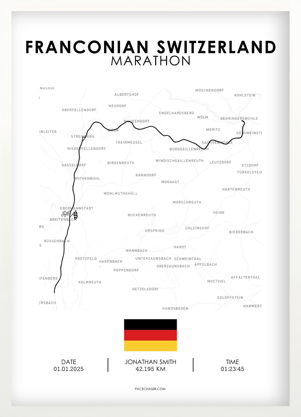 Marathon Fränkische Schweiz Poster
