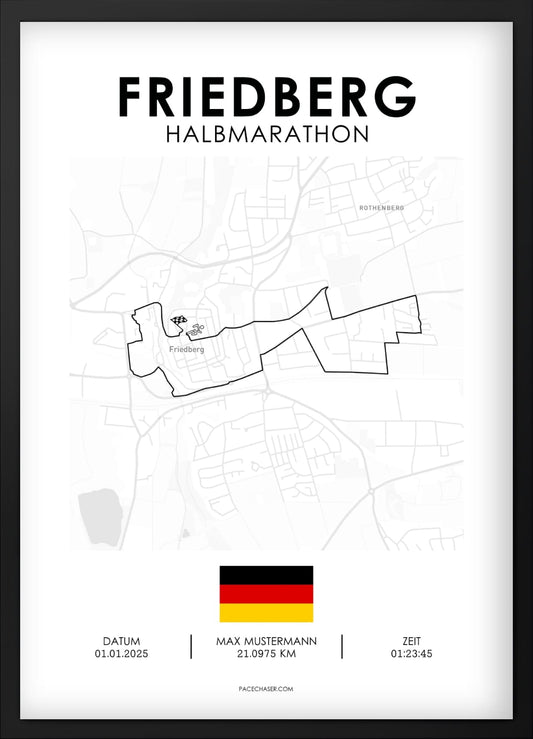 Halbmarathon Friedberg Poster