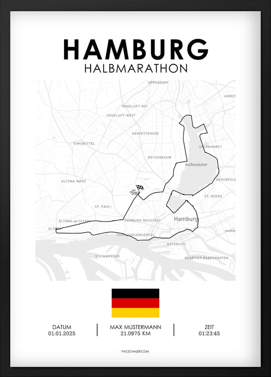 Halbmarathon Hamburg Poster (bis 2025)