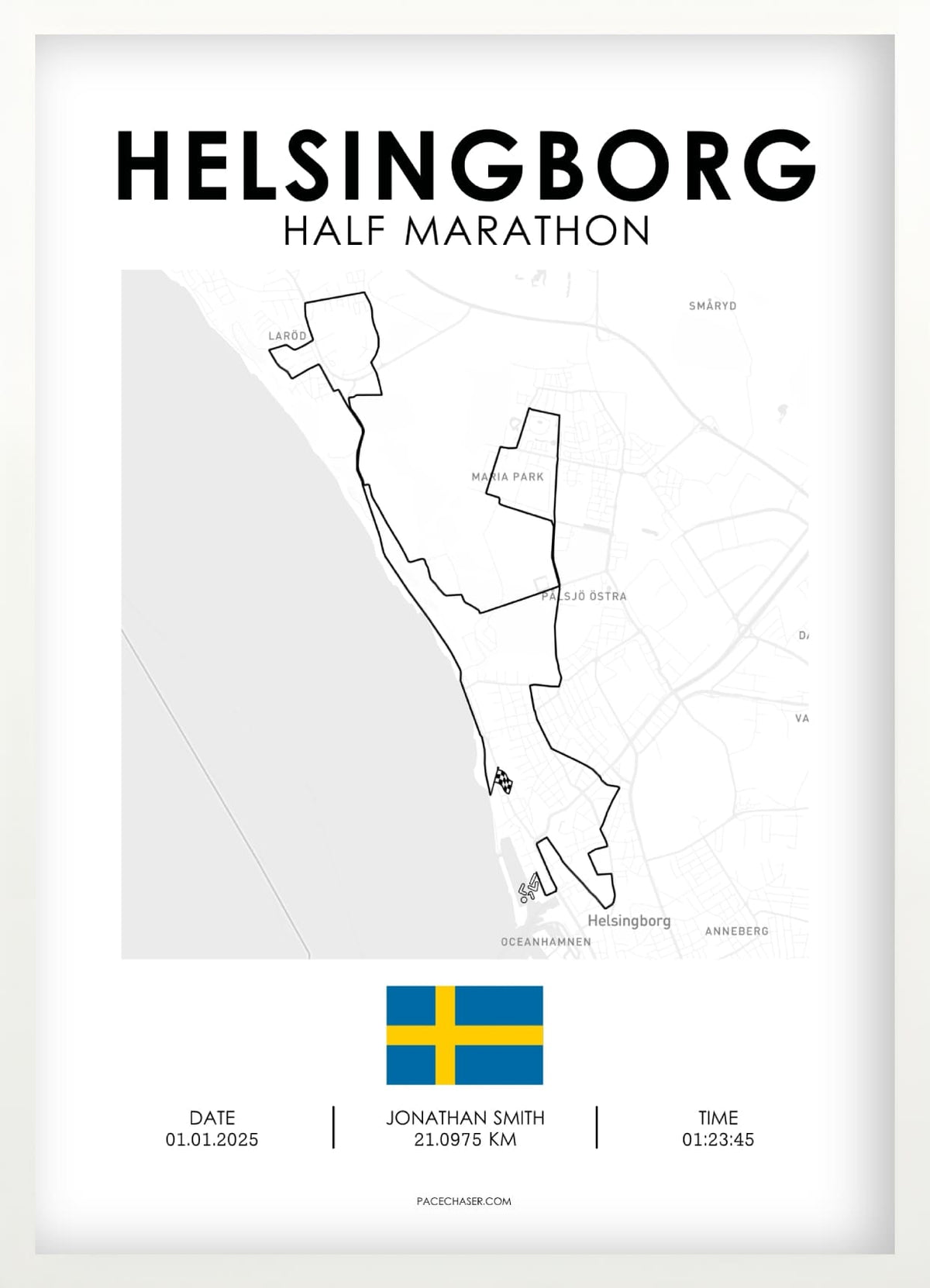 Halbmarathon Helsingborg Poster