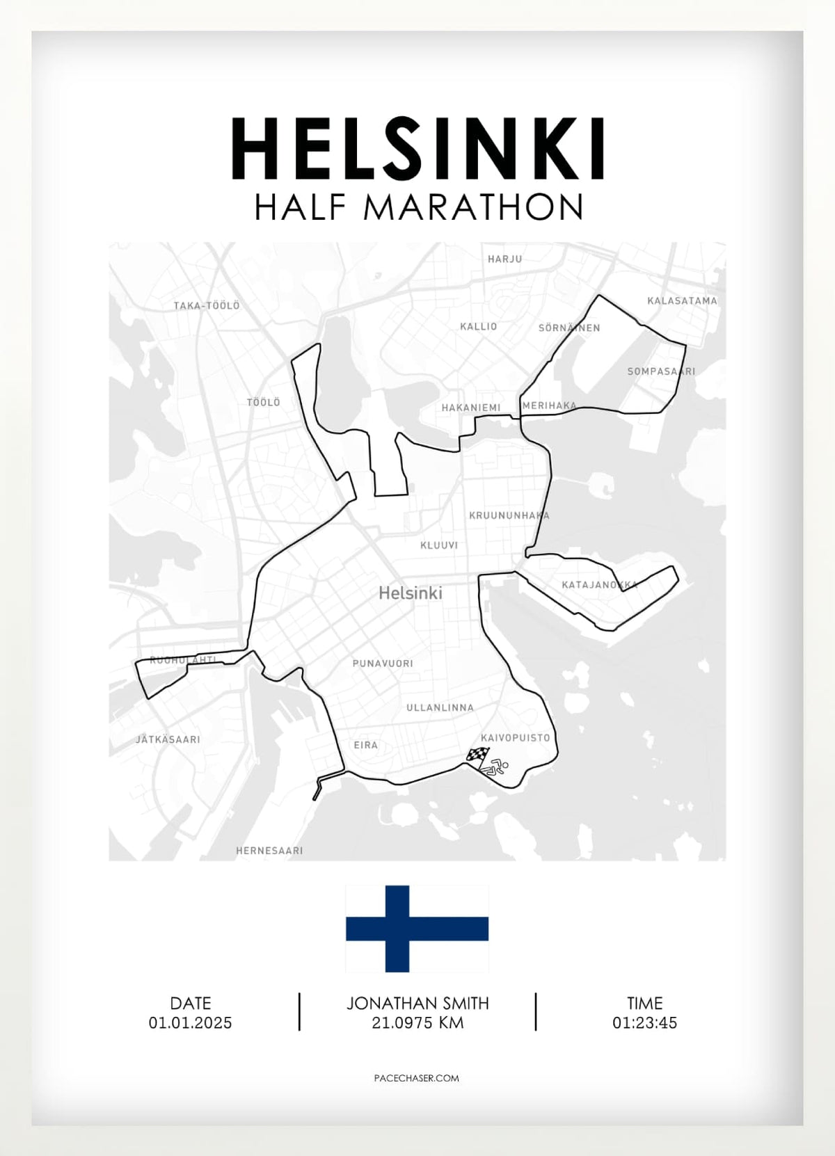 Halbmarathon Helsinki Poster (ab 2026)