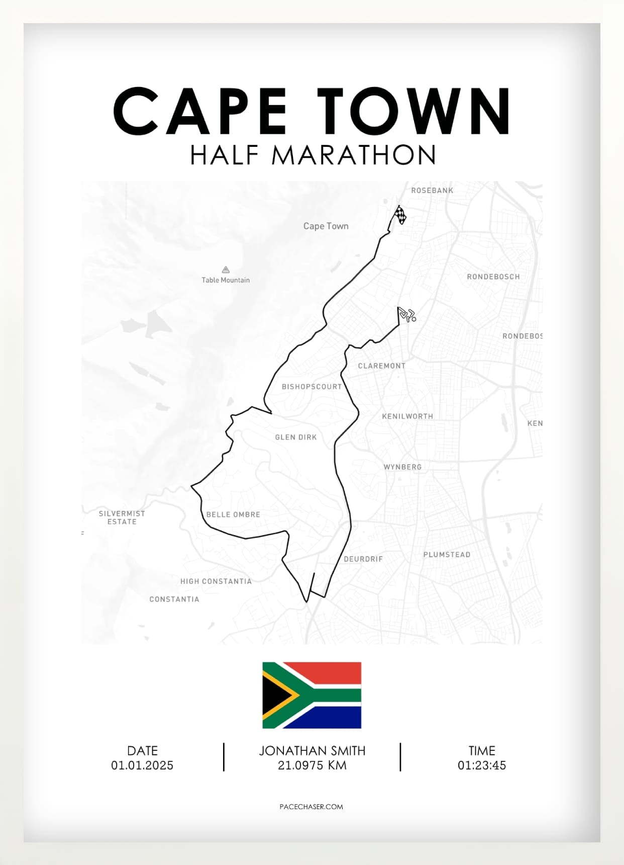 Halbmarathon Kapstadt Poster
