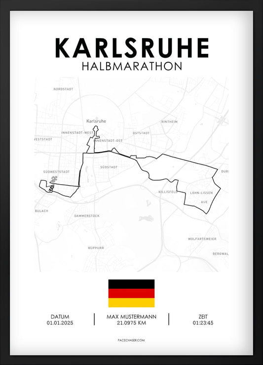 Halbmarathon Karlsruhe Poster