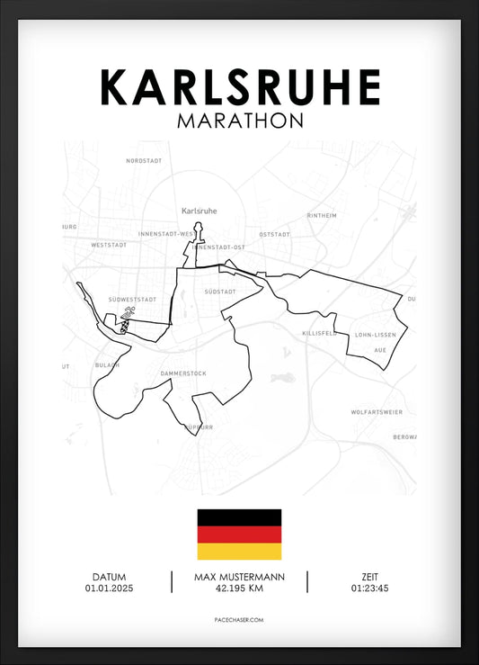 Marathon Karlsruhe Poster