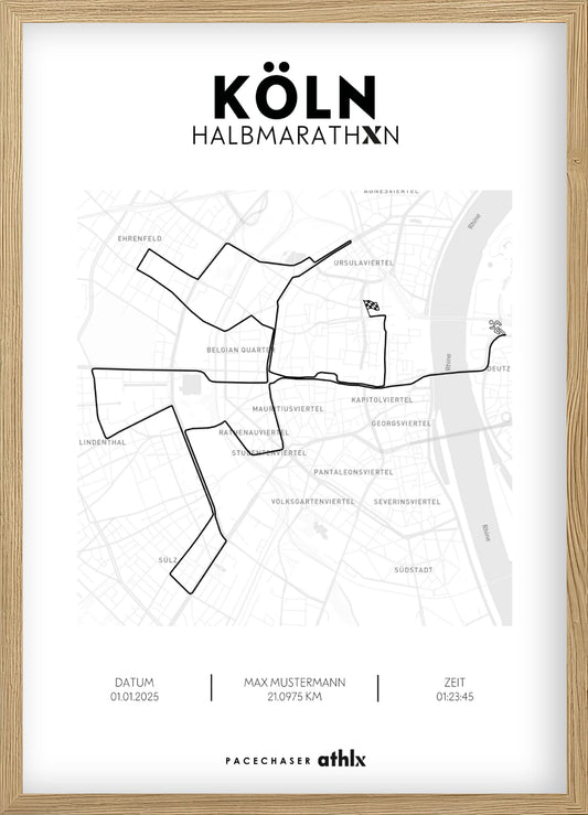Halbmarathon Köln Athlx Edition Poster