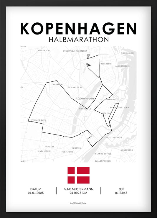 Halbmarathon Kopenhagen Poster - ab 2025