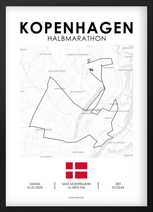 Halbmarathon Kopenhagen Poster - bis 2024