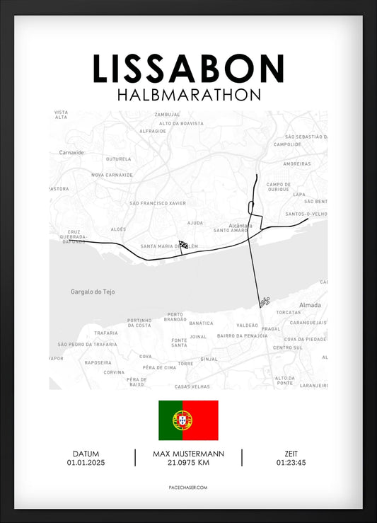 Halbmarathon Lissabon Poster