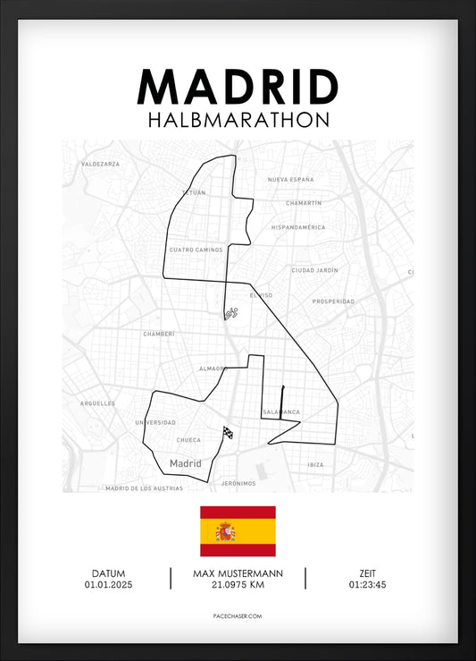 Halbmarathon Madrid Poster (ab 2026)