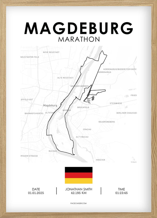 Marathon Magdeburg Poster