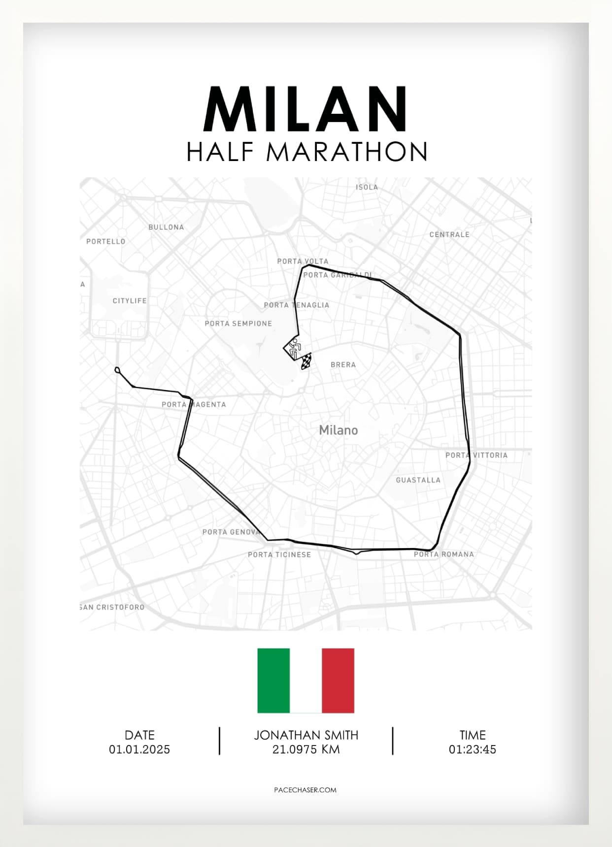 Halbmarathon Mailand Poster (Stramilano)