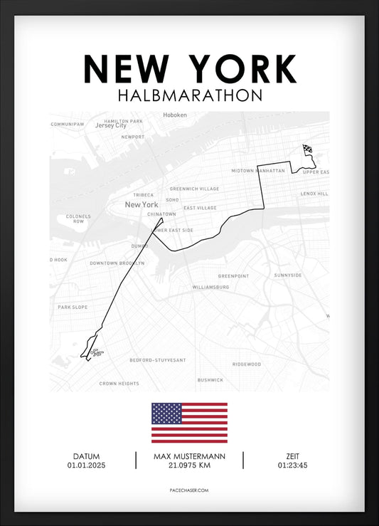 Halbmarathon New York Poster (bis 2025)