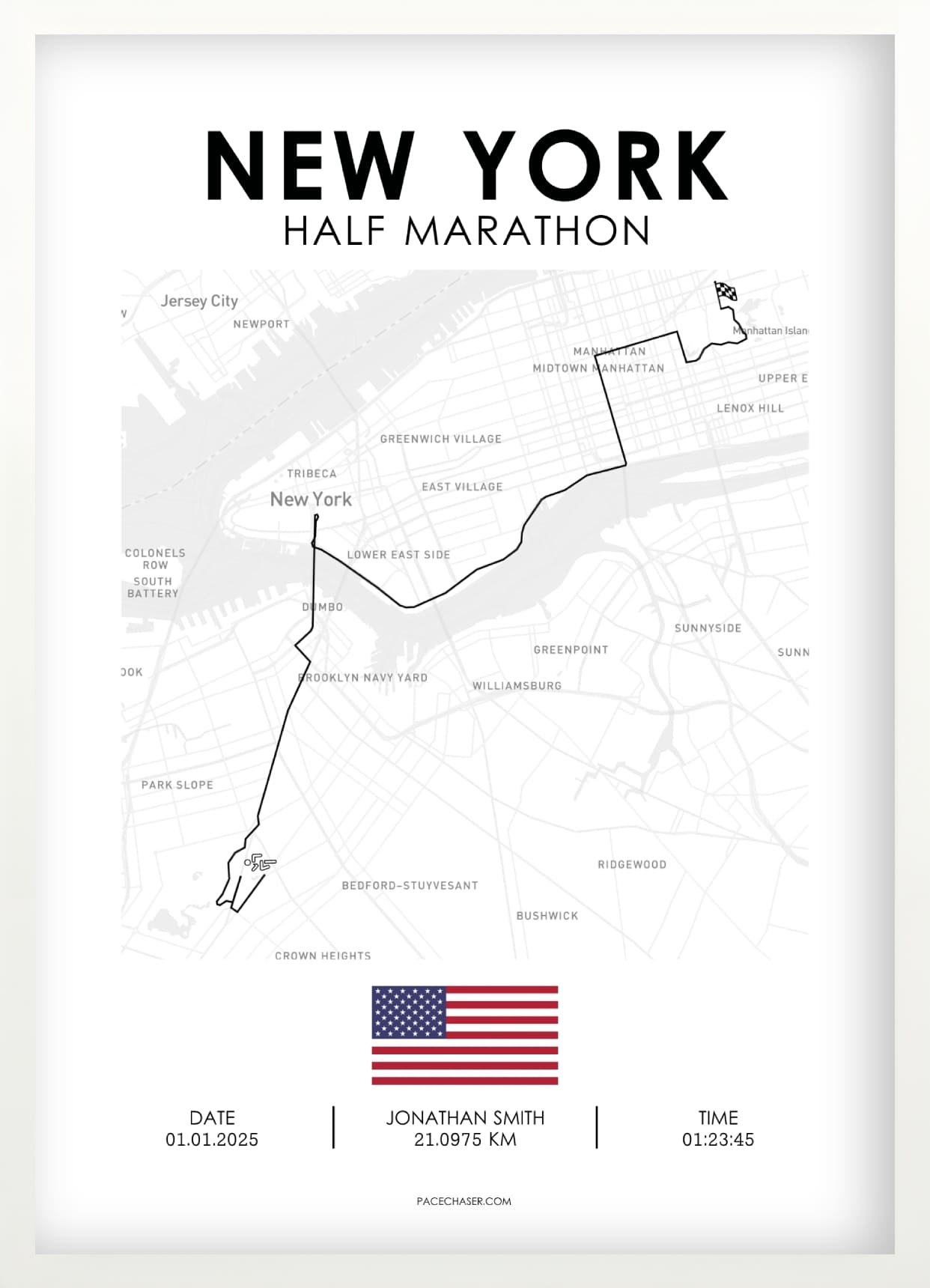Halbmarathon New York Poster (ab 2026)