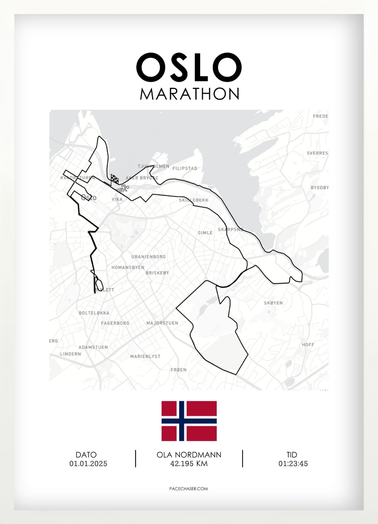 Marathon Oslo Poster