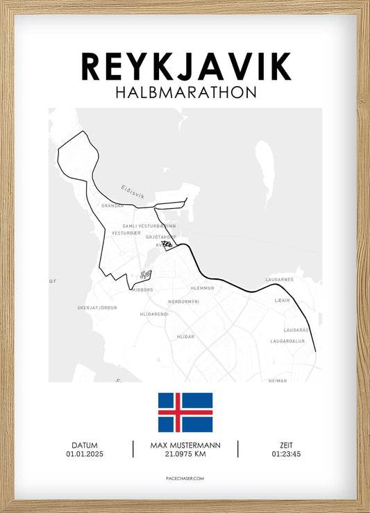 Halbmarathon Reykjavik Poster