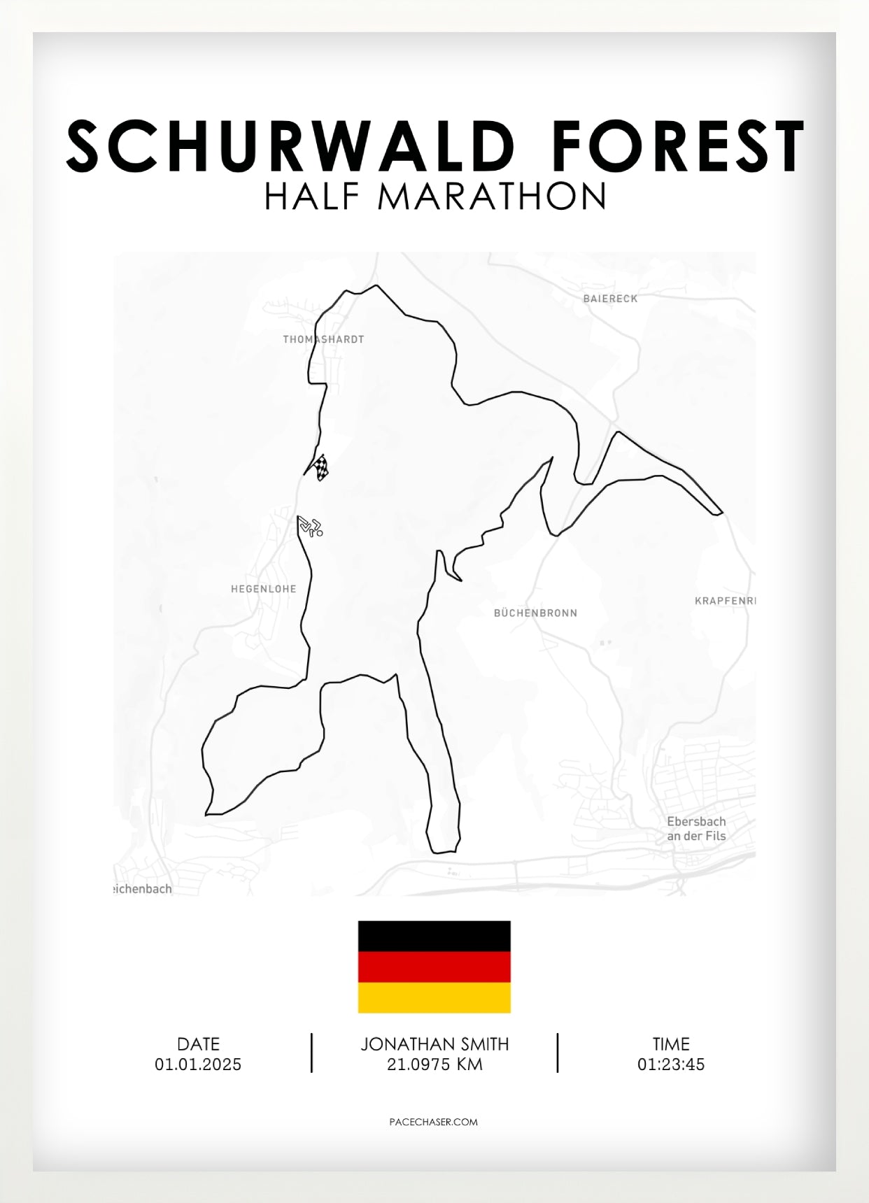 Halbmarathon Schurwald Poster