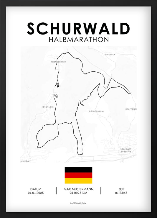 Halbmarathon Schurwald Poster