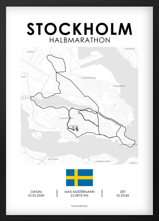Halbmarathon Stockholm Poster (Premiärhalvan)