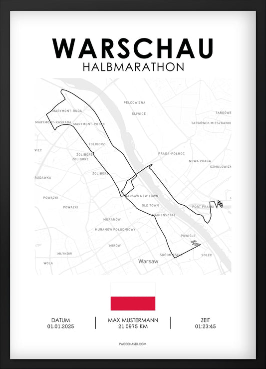 Halbmarathon Warschau Poster (ab 2026)