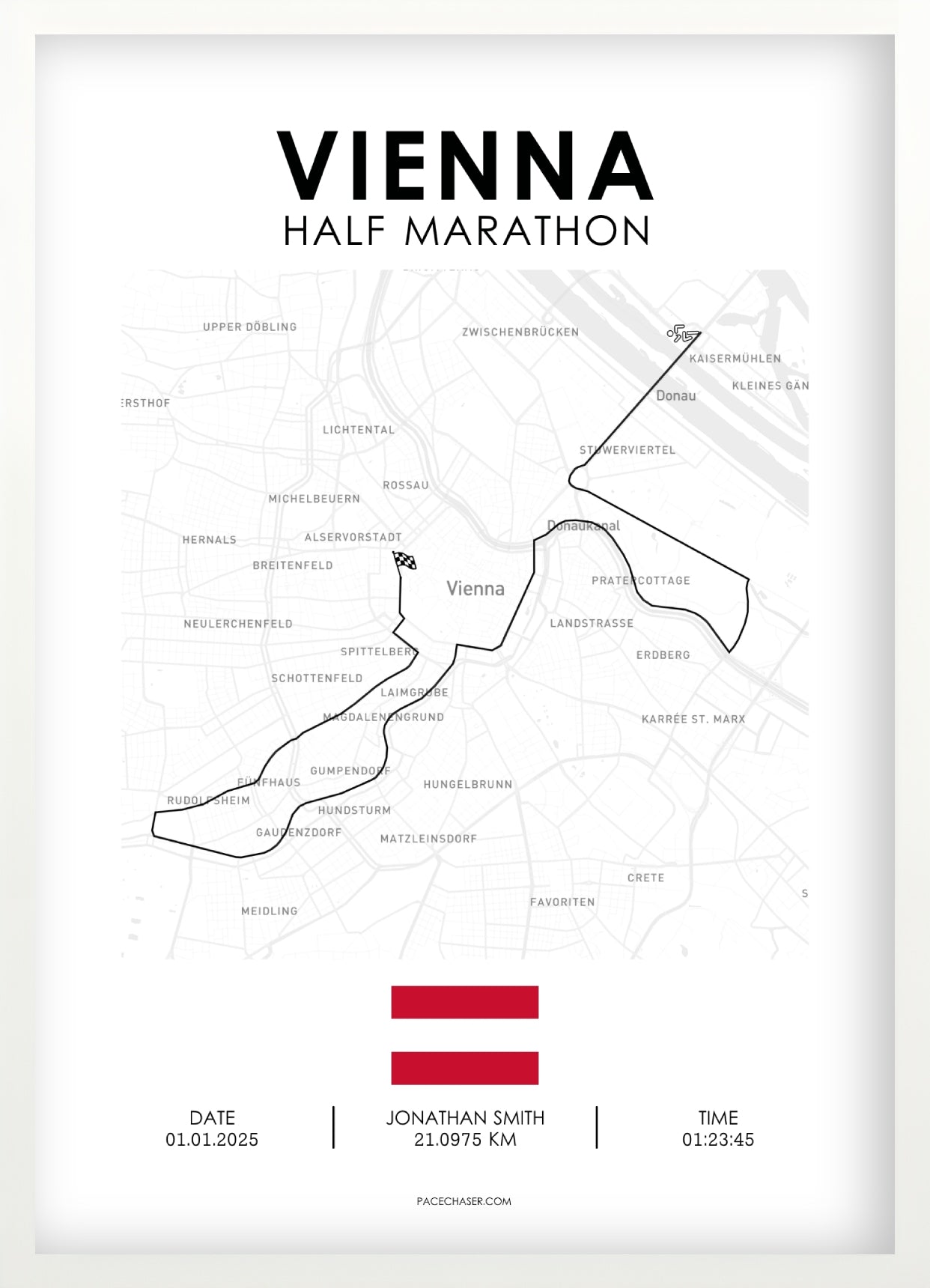 Halbmarathon Wien Poster (ab 2025)