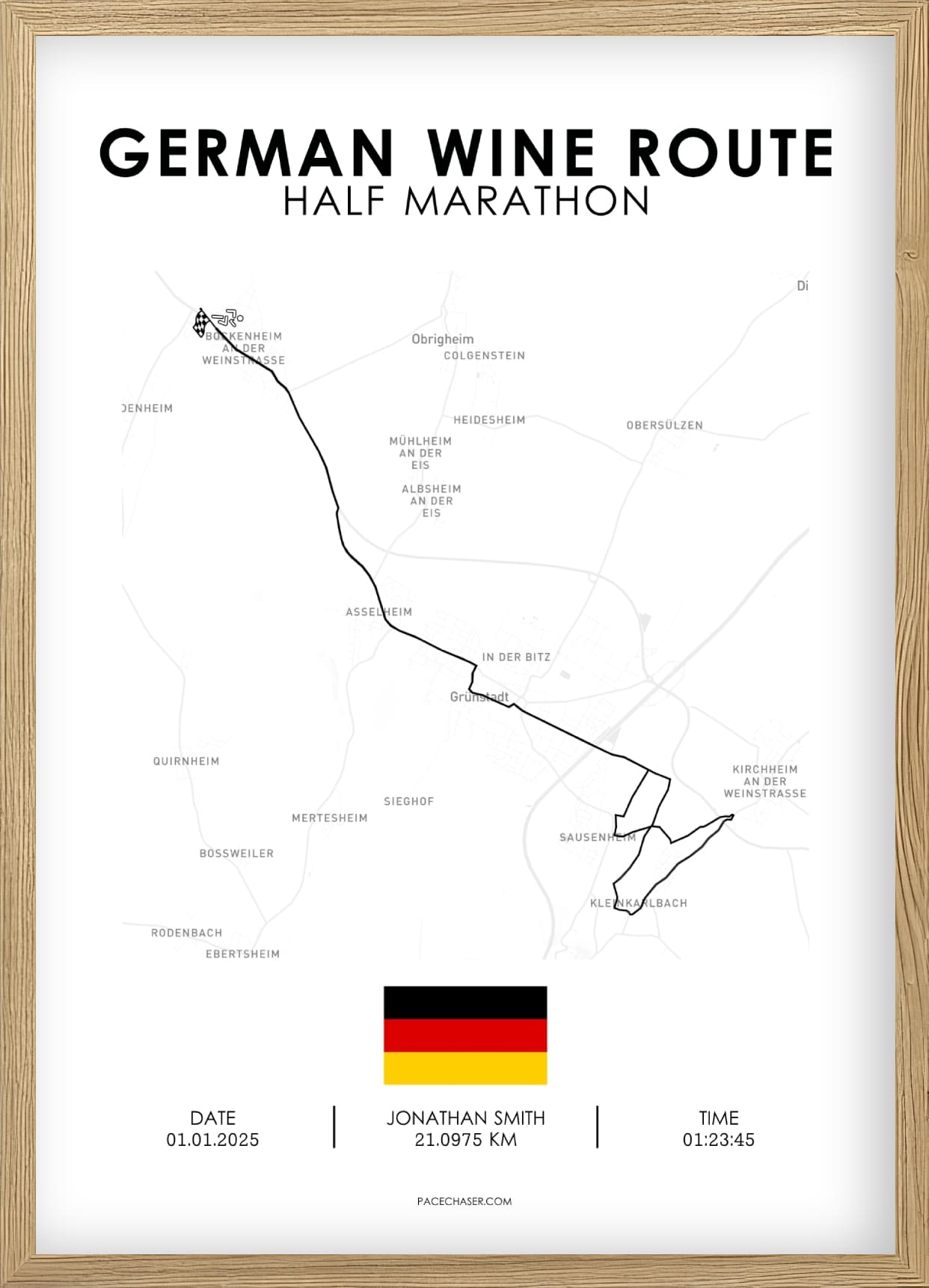 Halbmarathon Deutsche Weinstraße Poster