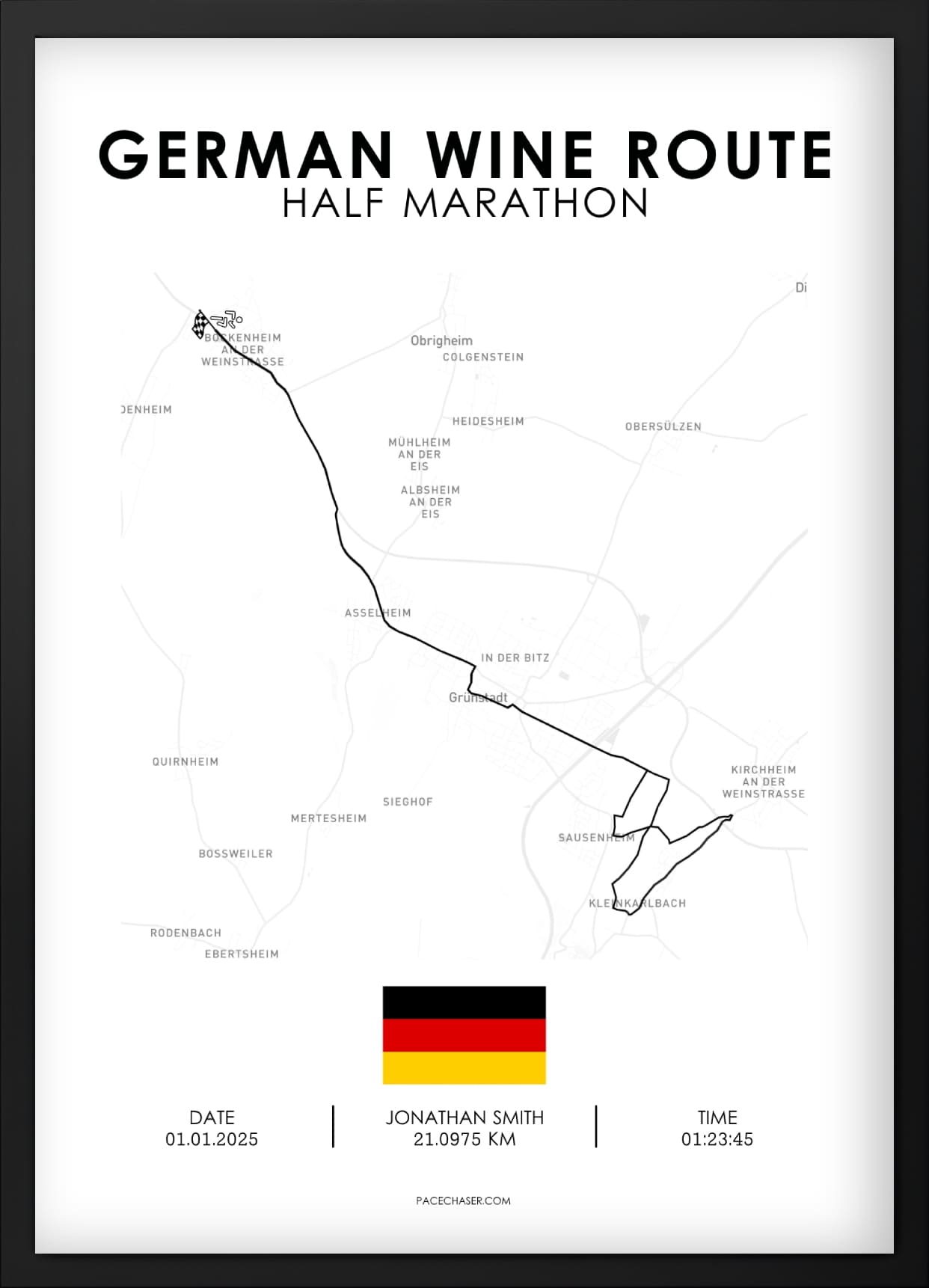 Halbmarathon Deutsche Weinstraße Poster