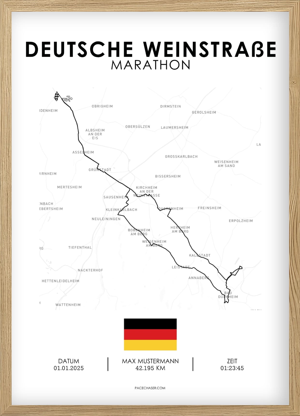 Marathon Deutsche Weinstraße Poster