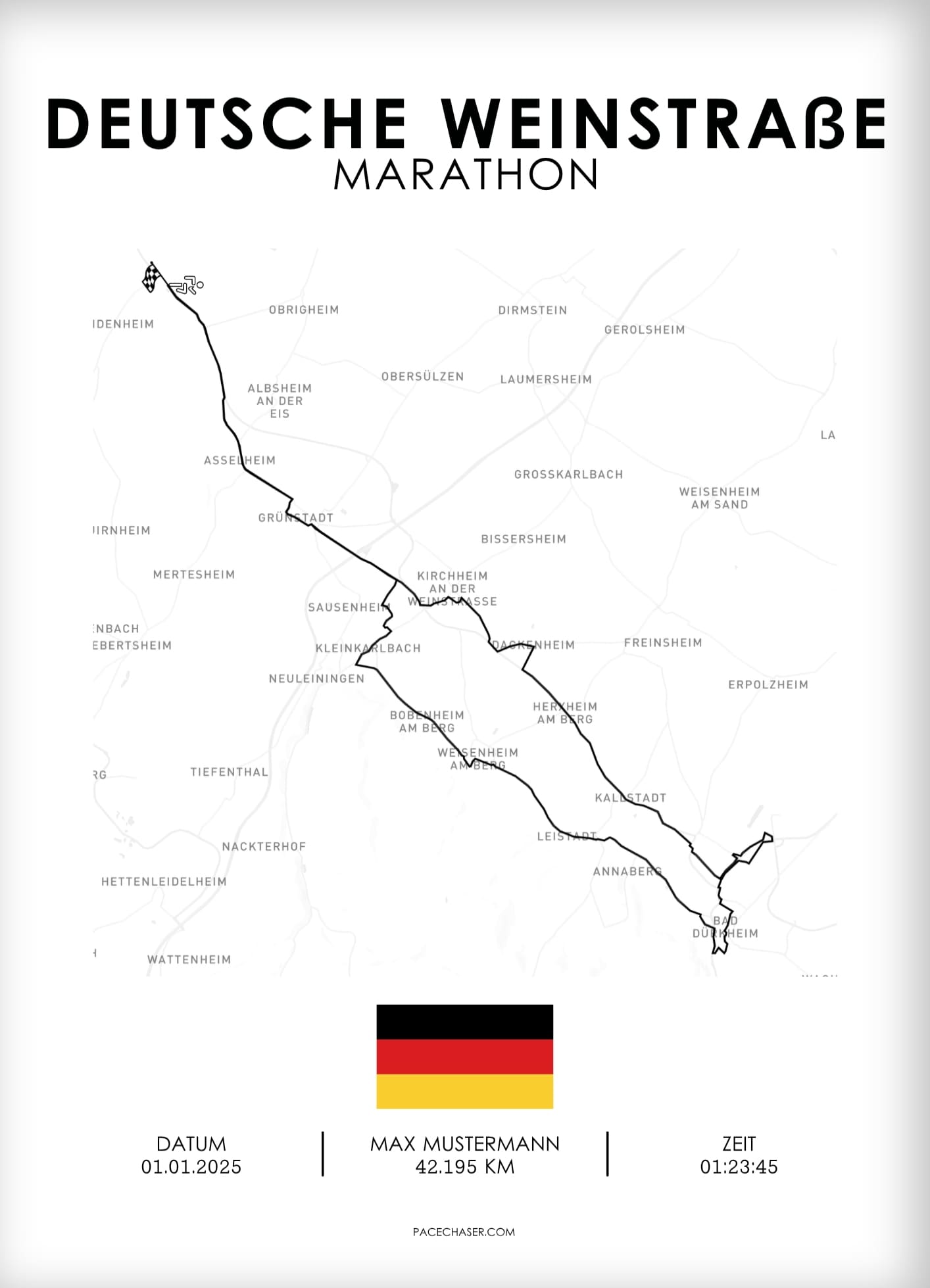 Marathon Deutsche Weinstraße Poster