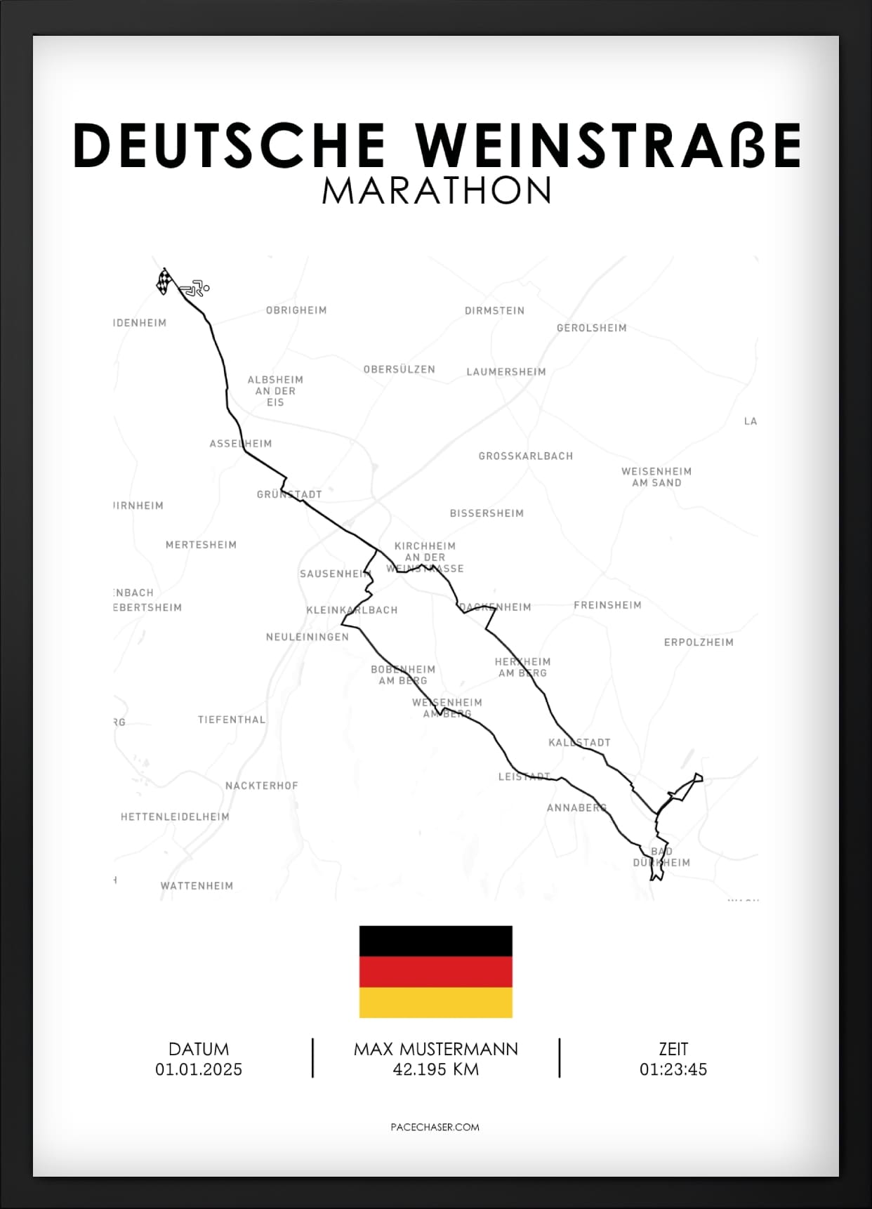 Marathon Deutsche Weinstraße Poster