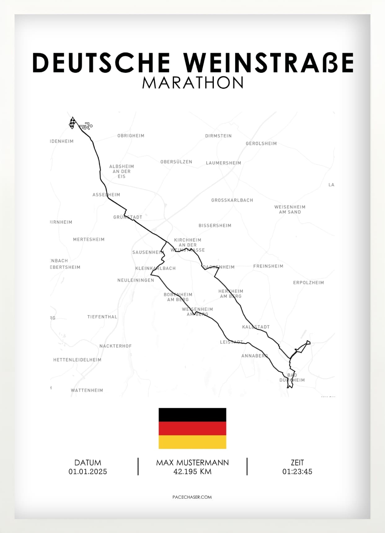 Marathon Deutsche Weinstraße Poster