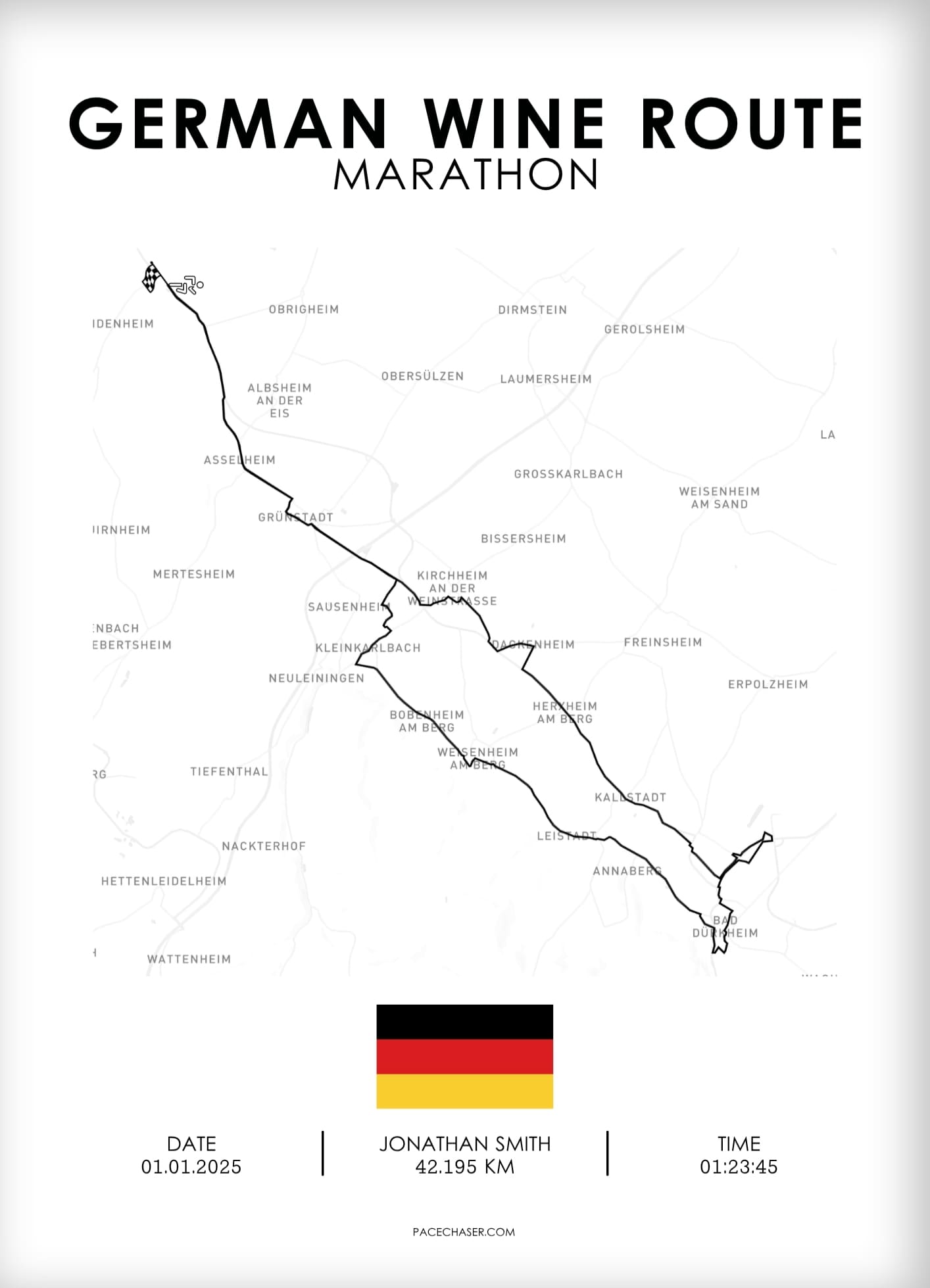 Marathon Deutsche Weinstraße Poster