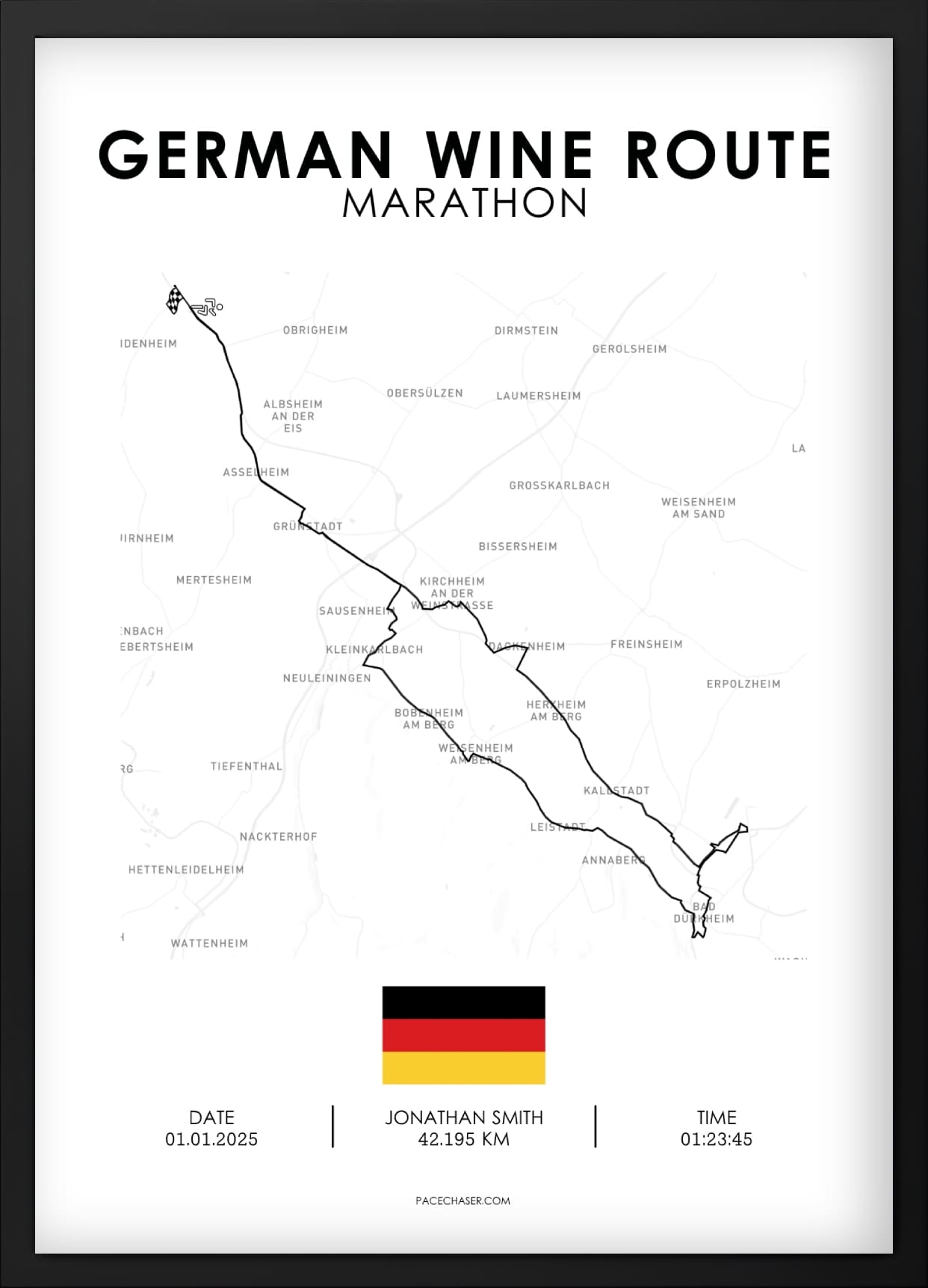 Marathon Deutsche Weinstraße Poster
