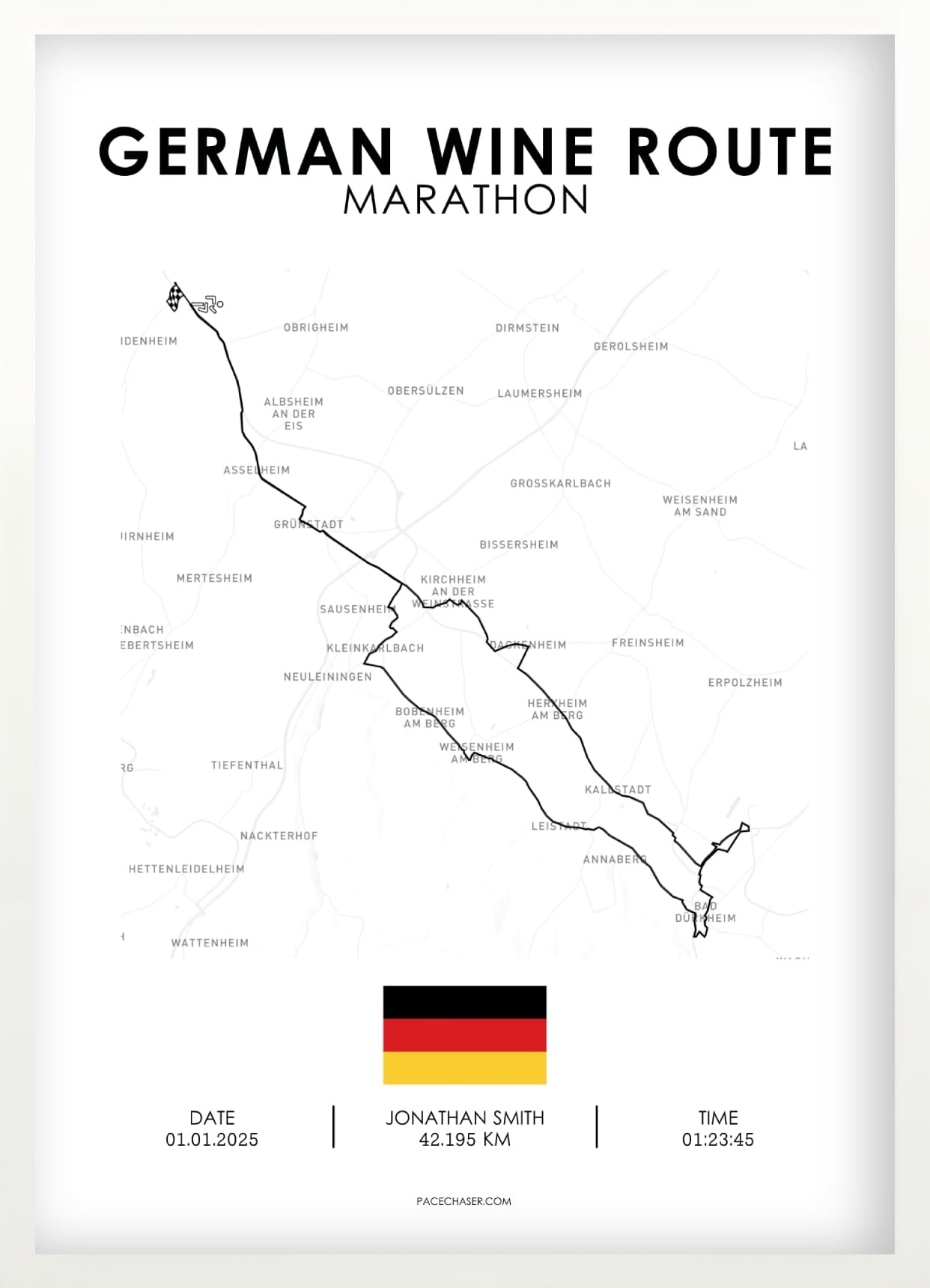 Marathon Deutsche Weinstraße Poster