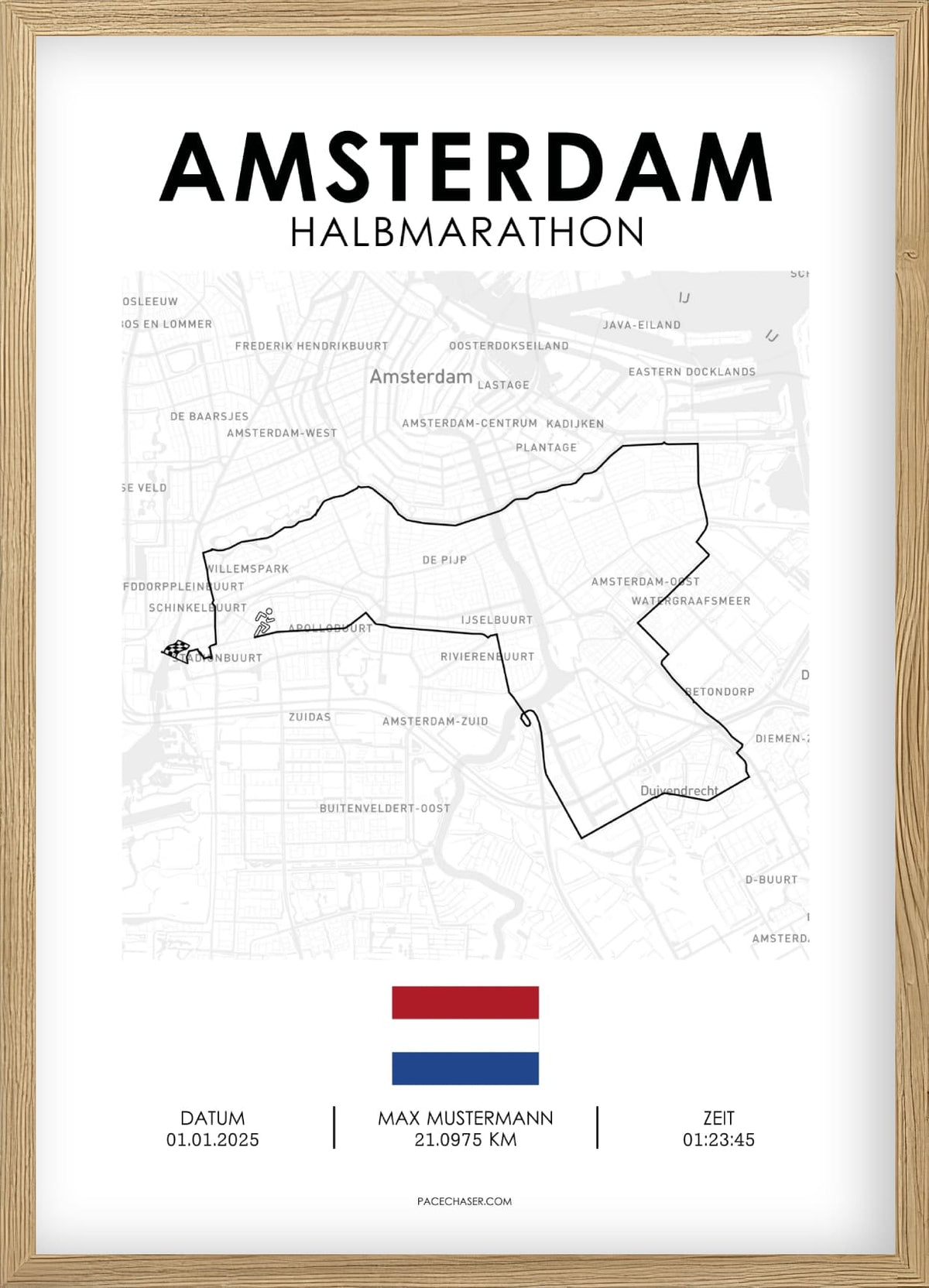 Halbmarathon Amsterdam Poster