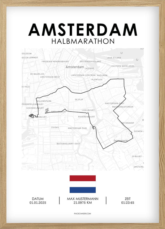 Halbmarathon Amsterdam Poster