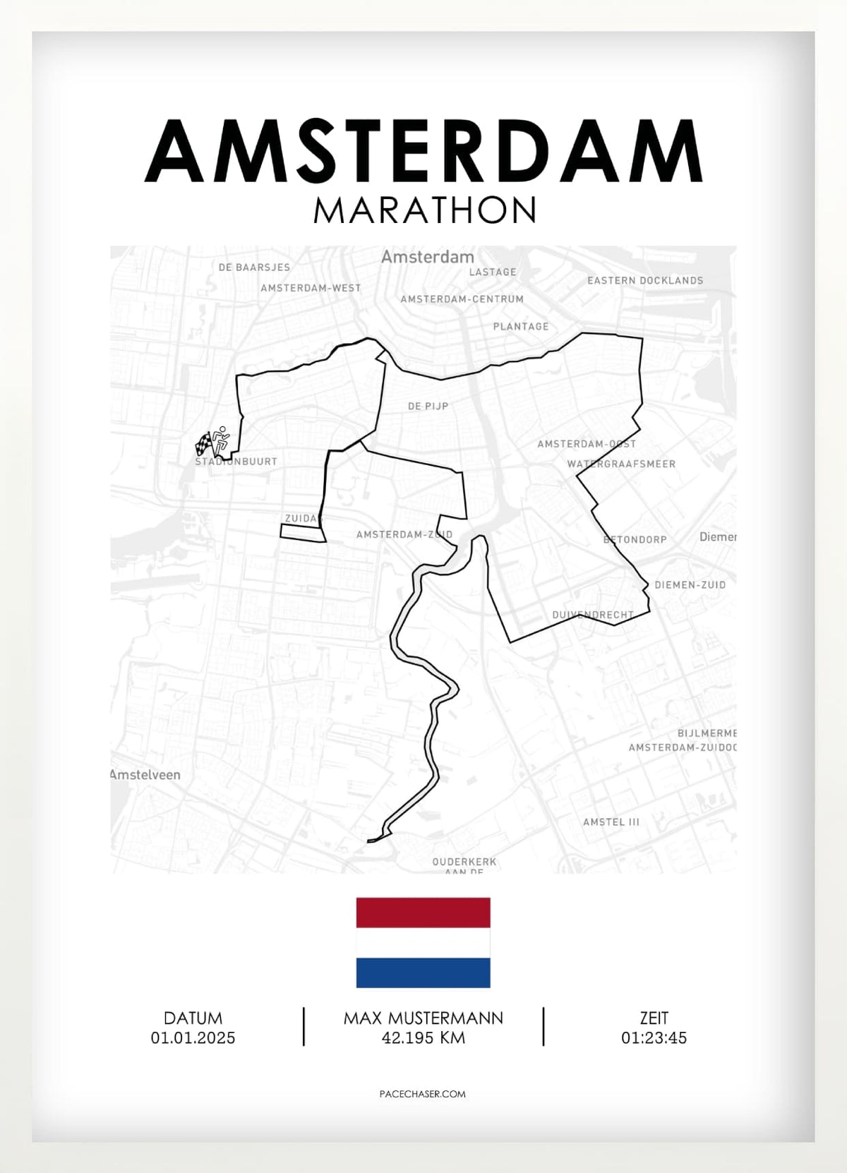 Marathon Amsterdam Poster (2025)