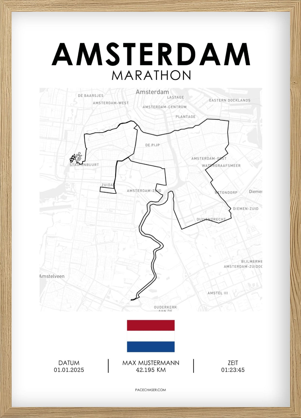 Marathon Amsterdam Poster (2025)